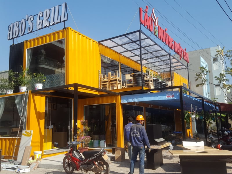 Thiết kế thi công Container café nhà hàng